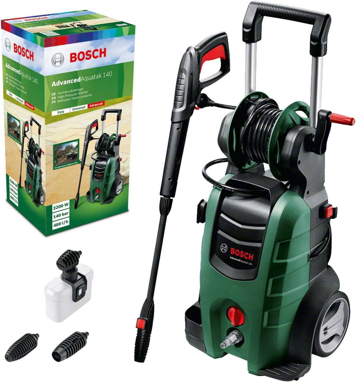 Bosch nettoyeur haute pression, Noir, AdvancedAquatak 140