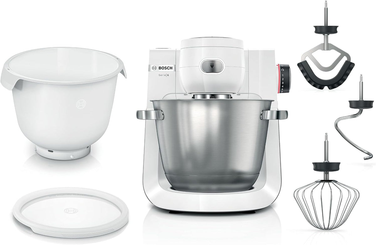 Bosch robot pâtissier, Argenté, MUMS6EW18 Série 6, Bol inox de grande capacité