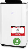 emerio déshumidificateur, 30 l, 60 m, Noir, DH-129238 avec R290, arrêt automatique lorsqu'il est plein, taille de la pièce jusqu'à ²