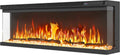 YITAHOME cheminée électrique, 900 W, 1800 W, 40 Pouces, Noir, 3-en-1 Cheminée avec Chauffage, Effet de Flamme 3D