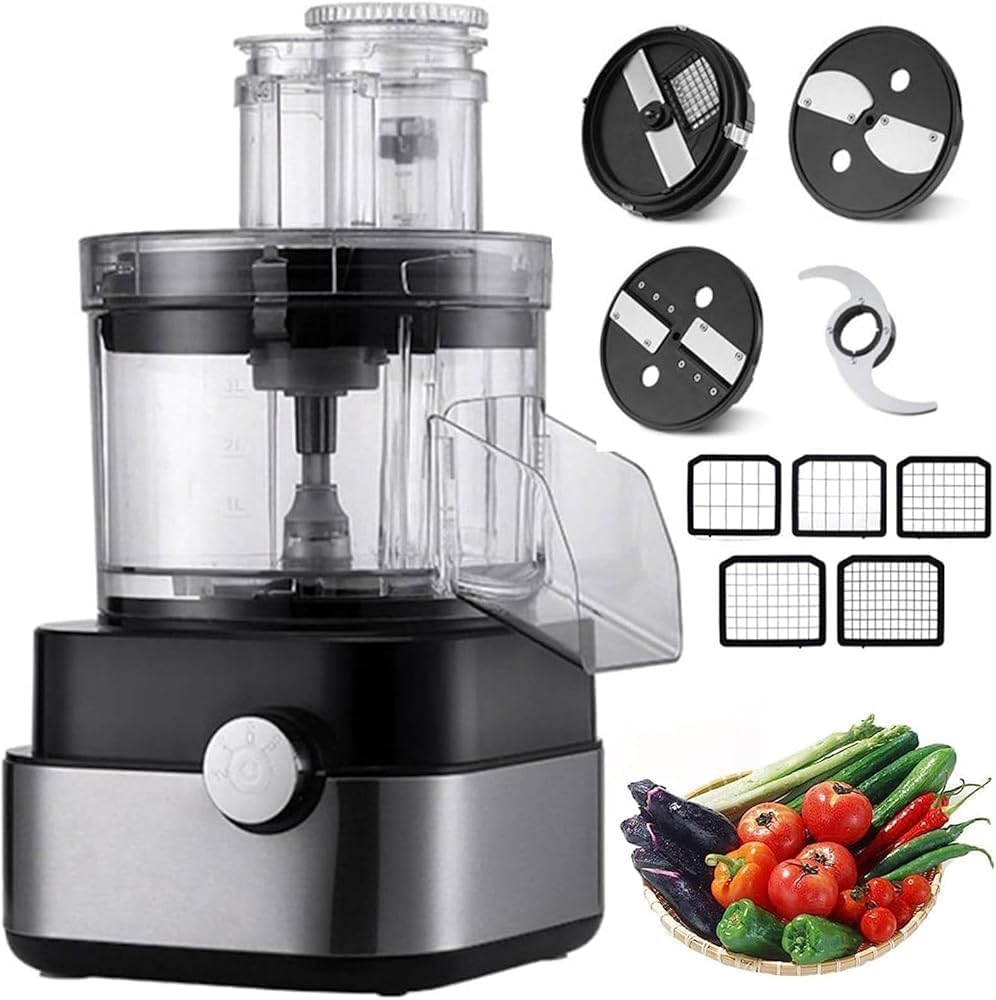 Coupe trancheuse électrique, 600 W, Noir, -légumes Professionnel, Robot Culinaire Professionnel, -légumes Et Fruits Électrique
