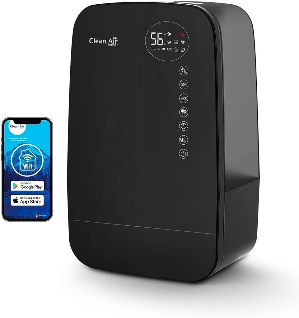 Clean Air Optima Purificateurs d'air, 65 m, 160 m, 480 ml, Noir