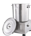 Wezalget Essoreuses à salade, 1-4 kg, 750 W (230 W réellement mesuré), 110 V/220 V., 15 L, acier inoxydable 304, Argenté