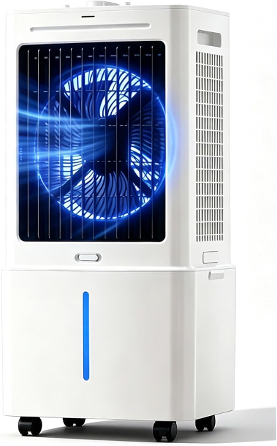 Rafraîchisseur rafraîchisseur d'air, 2500 m, 25 Litres, Blanc, d'Air Évaporatif Puissant ³/h, Refroidisseur d'Air Portable