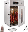 Kiboom armoire, 800 W/850 W/1500 W., 1500 W, Argenté, de Maturation à Sec en Acier Inoxydable, Rotation à 360°