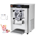 VEVOR sorbetière, 12 L, 1295 W, 4,5 L, Argenté, Commerciale Rendement /h, Turbine à Glace Saveur, Machine à Glace Électrique Cylindre en Inox