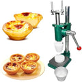 Presse Moules à cupcakes et muffins, Argenté, croûtes à Tarte et Cornets gaufrés, épaisseur réglable, Outil de Cuisson en Acier Inoxydable