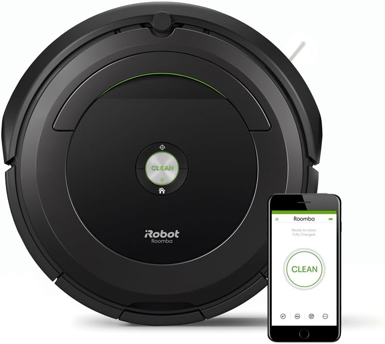 iRobot robot aspirateur, 93 mm, 335 mm, 3,56 kg, Noir, Roomba 696 pour tapis et sol dur
