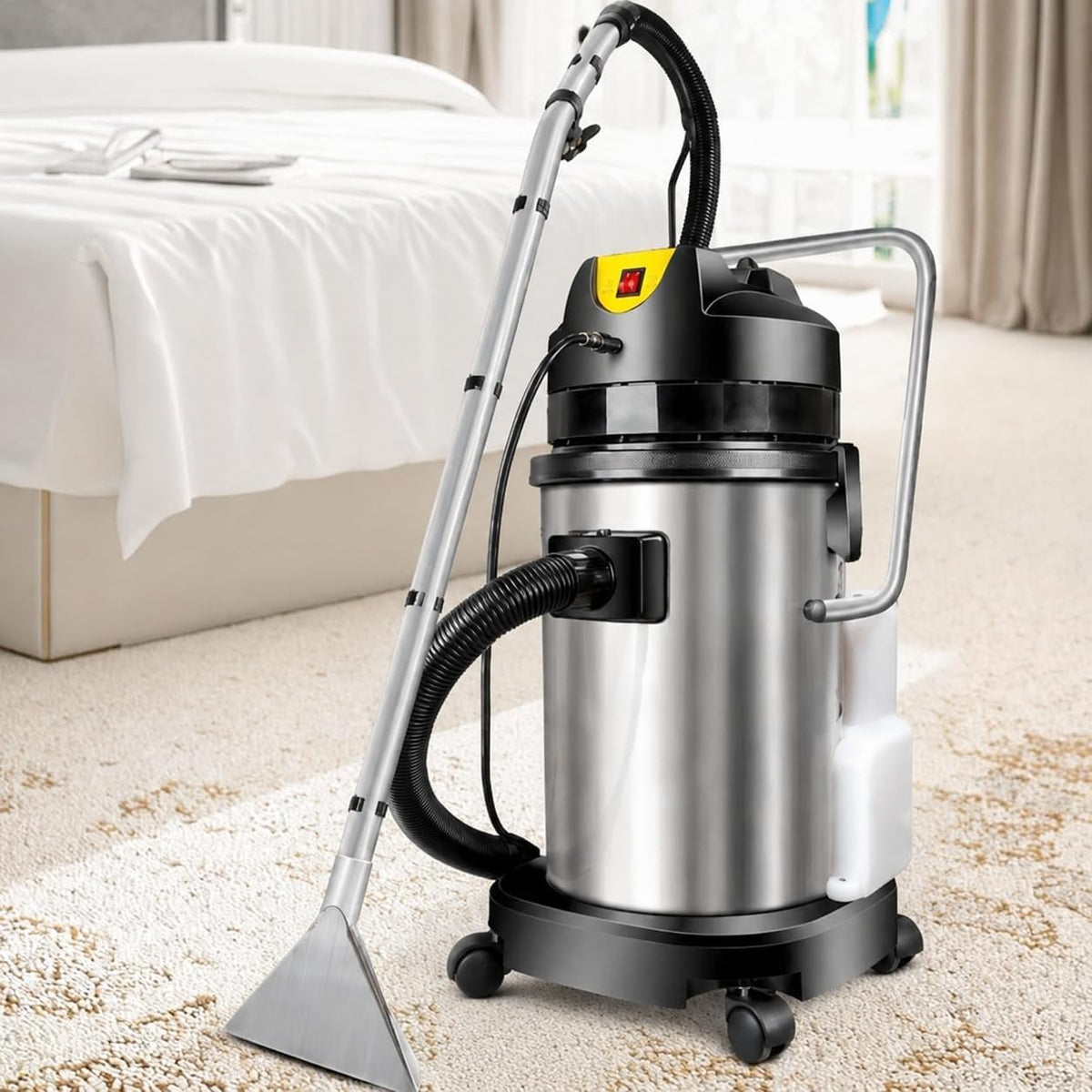 JJENXYYDS canapé, 220–240 V, 30 L, 7 m, 2,5 m, Noir, Nettoyeur de Tapis Professionnel 3 en 1, Aspirateur Eau et Poussière ( )