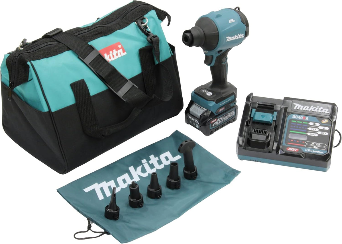 Makita Ventilateurs de batterie, 40 V, 2,0 Ah, Bleu