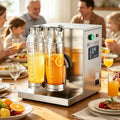 TozMvi blender, 30 x 35 x 35,5 cm, 120 W, 1000 ML, Acier inoxydable, Argent, Machine à Mélanger Le Thé Professionnel