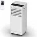 climatiseur portable BANGBANGJI, KY-9A003A, 298 × 290 × 695 mm, 1000 W, ≤58 dB, 9000 BTU, Blanc, Froid Haute Efficacité