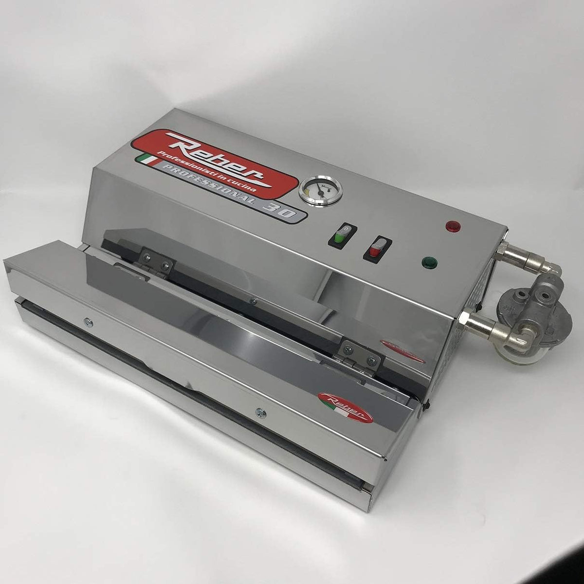 Reber Appareils de mise sous vide, Argenté, Machine à vide professionnelle filtre liquide inox 9709NELF
