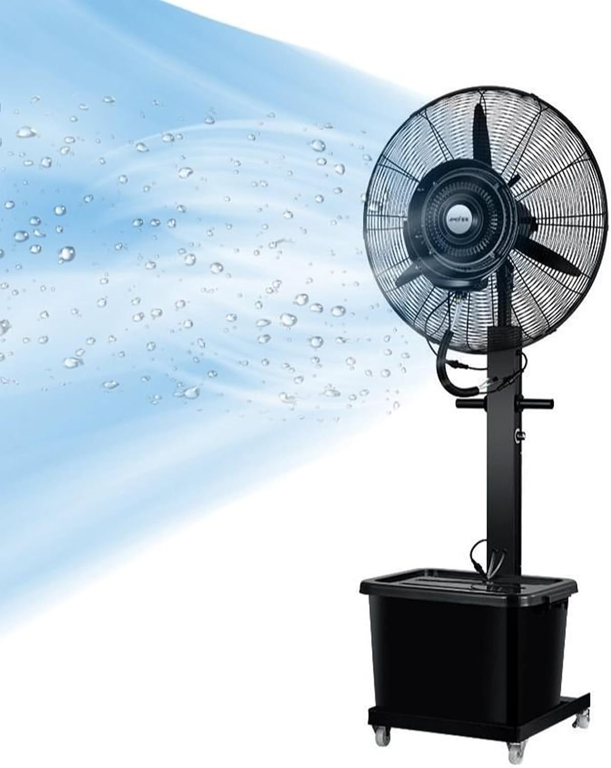 LXHGVKHJ rafraîchisseur d'air, 42 L, Métal + plastique, Blanc, Ventilateur Brumisateur Rafraîchissant