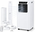 climatiseur portable Dfdieratve, ≤ 52 dB (vitesse basse), 9000 BTU, Blanc, Climatiseur Mobile, Design Vertical