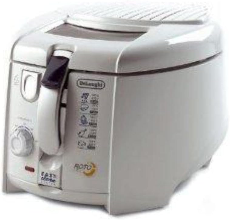 De'Longhi Friteuses, 1800 W, 1 kg, 1.2 L, Blanc, Delonghi F28311 Friteuse - Système Easy Clean