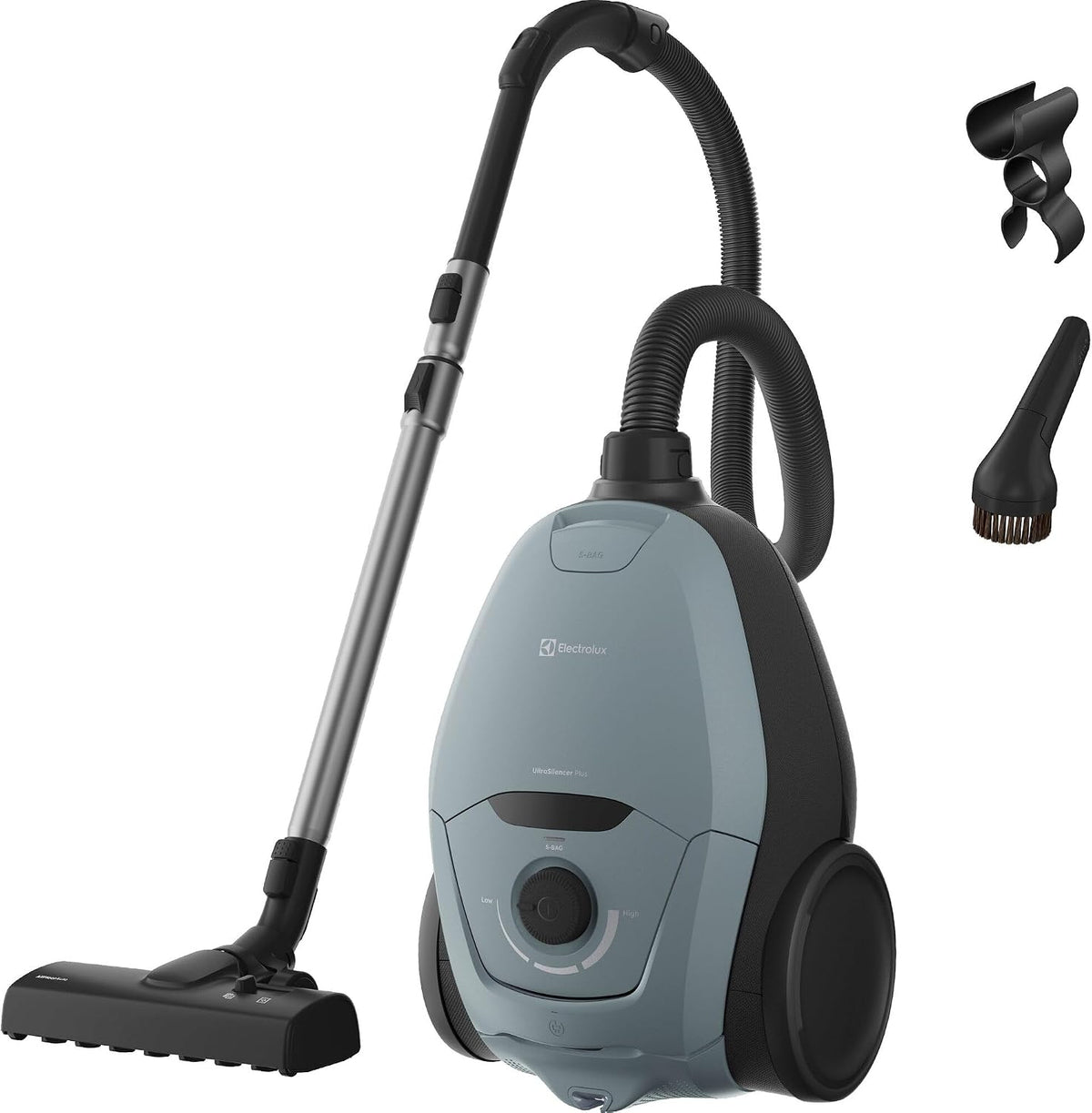 Electrolux Aspirateurs traîneaux, 64 DB, 12 m, 3,5 L, Bleu, Ultra Silencer Plus Aspirateur avec Sac EUSP-2MB4B