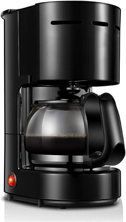 HWSY machine à café, Noir/Argenté, Professionnelle, cafetière, Appareil ménager, cafetière Goutte à Goutte