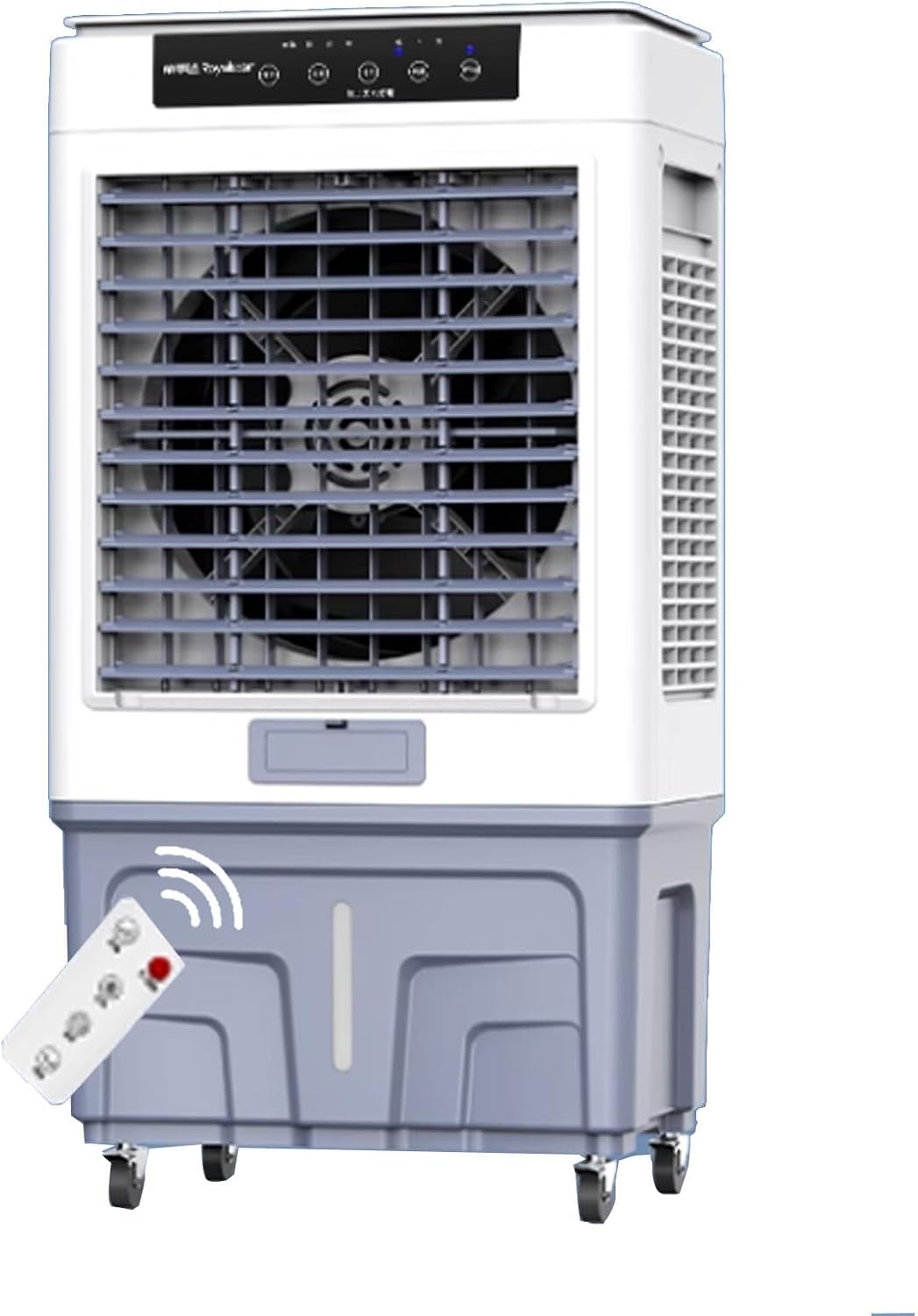 Rafraîchisseur climatiseur portable, 45*37*103 cm, 59*40*113 cm, 59*40*122 cm, 220 V, 113 cm, Blanc, roulettes Universelles Et Télécommande (59 * 40