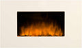 Chemin'Arte cheminée électrique, Blanc, Murale LEDS Effet Flammes White Loft Color Style - Conçue en France - 2 Ans