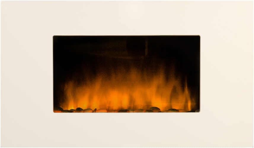 Chemin'Arte cheminée électrique, Blanc, Murale LEDS Effet Flammes White Loft Color Style - Conçue en France - 2 Ans