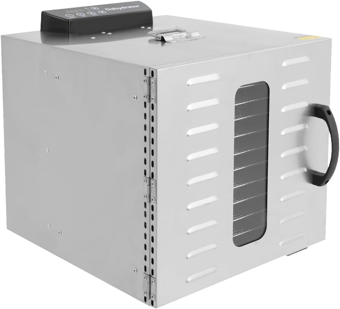 jiongcln déshydrateur alimentaire, 40 x 46 x 40 cm., 1000 W., 220 V., acier inoxydable 201, acier inoxydable 304., argenté